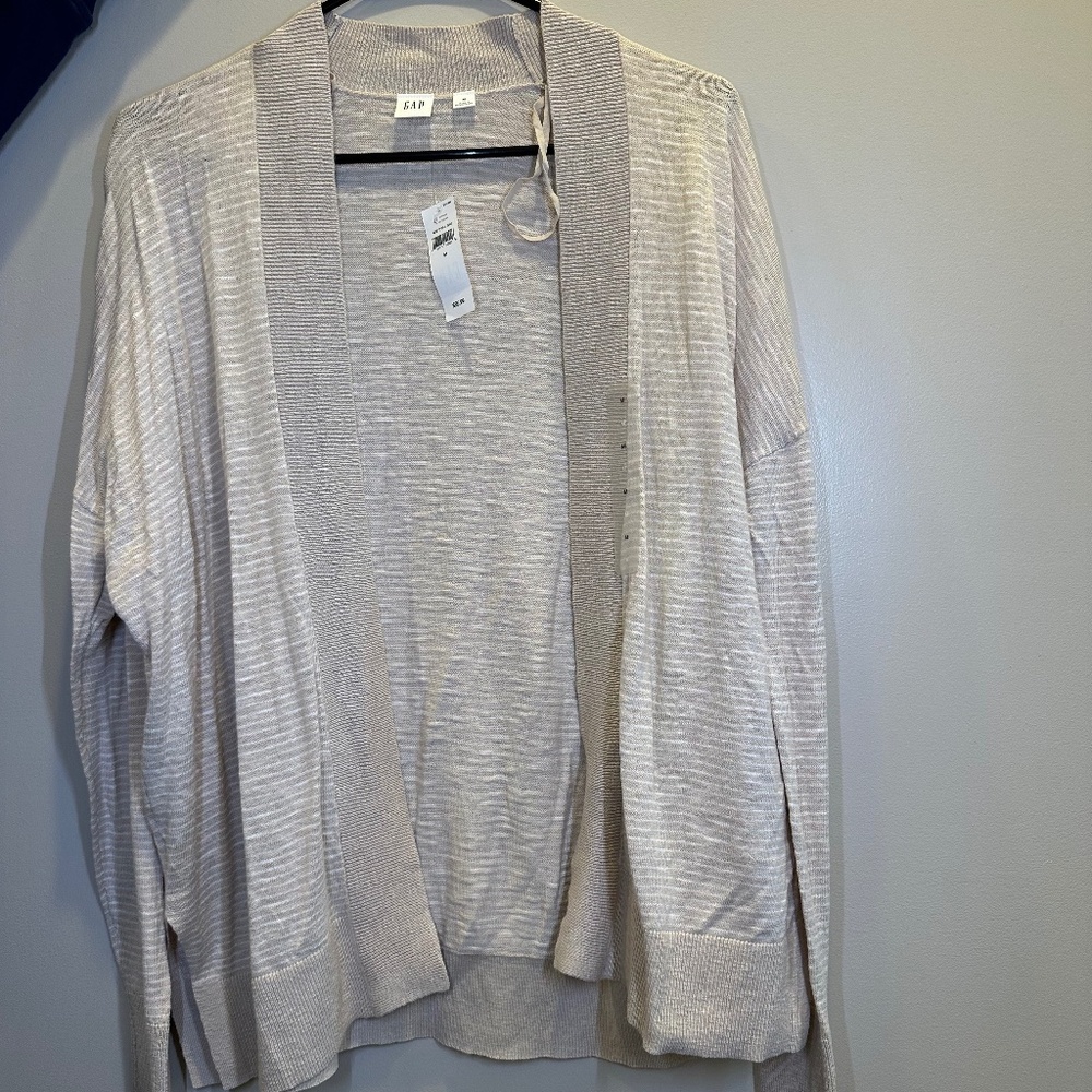 Old Navy Cream and Tan Cardigan